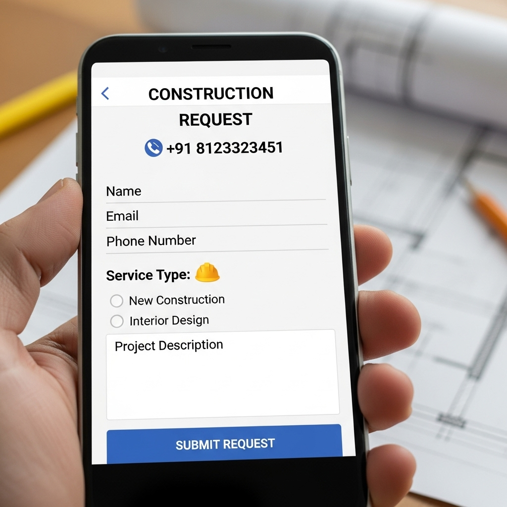 Submit Request – construction and interior workflow