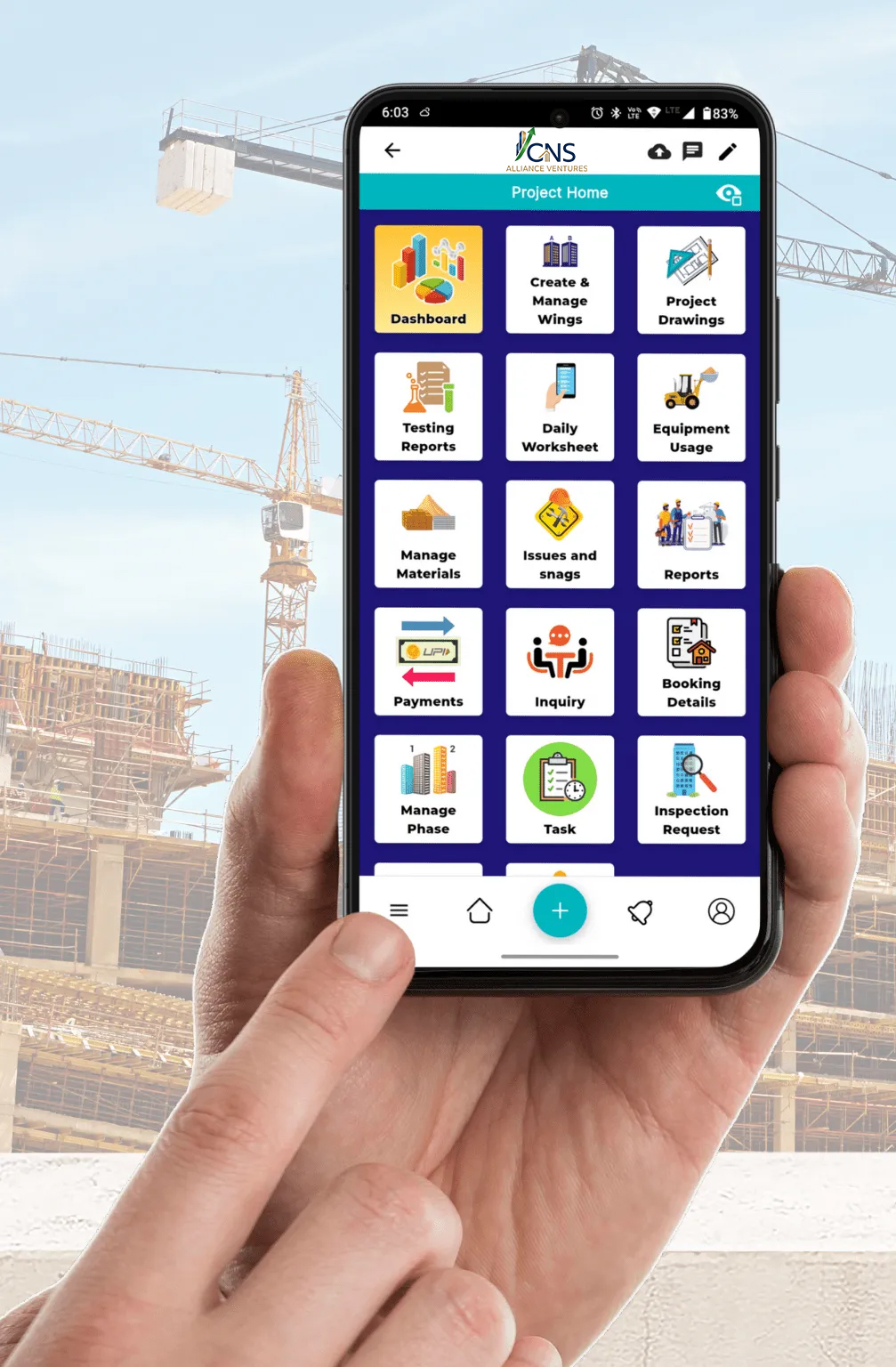 Construction project management app for homes and interiors in Bangalore
